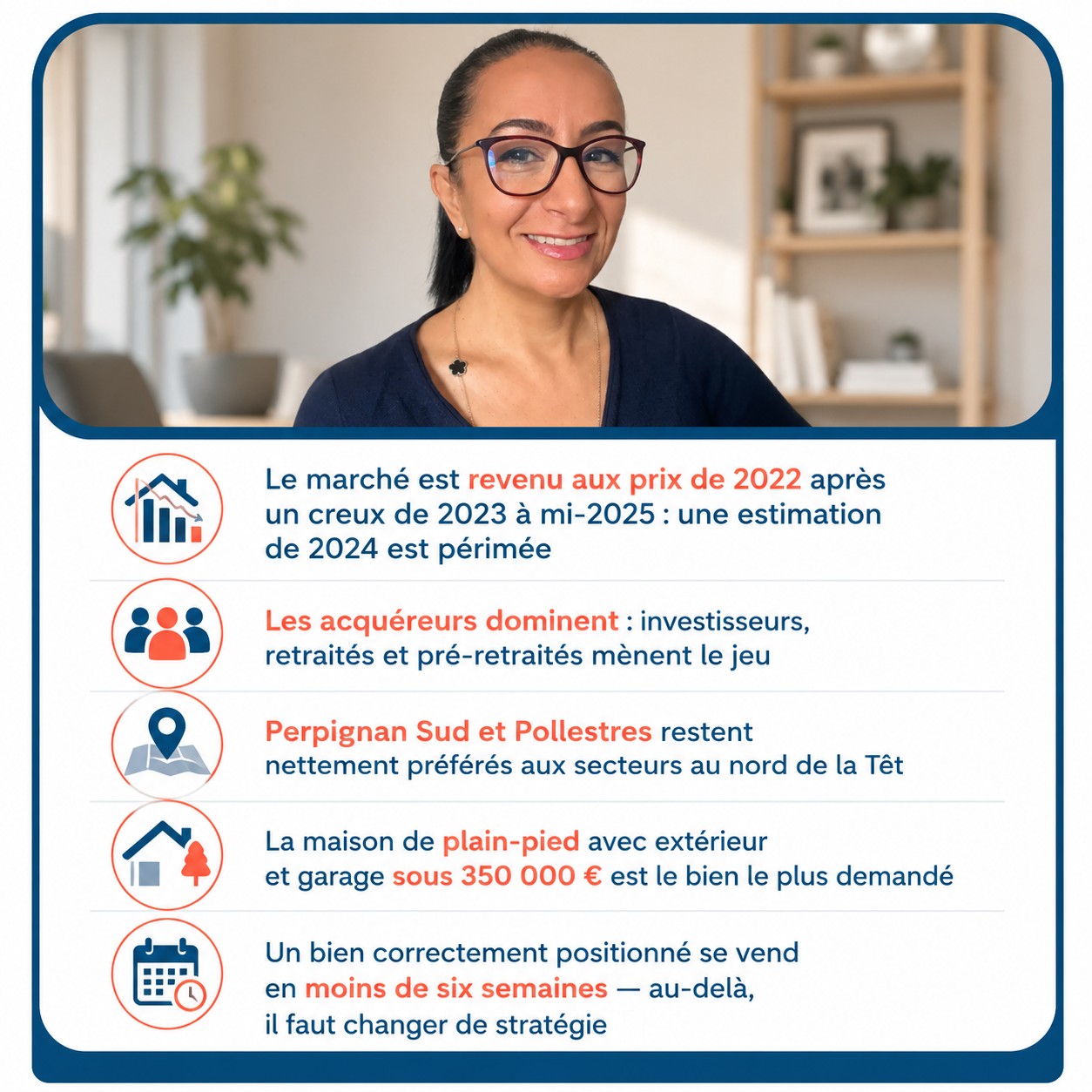 Infographie — Estimation d'une maison à Pollestres en 2026 : les points clés du marché